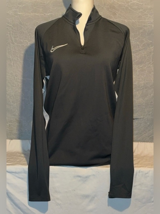 Nike Tops - Nike Dri-FIT Quarter Zip Pullover Medium Black Athletic Running Top Thumbholes